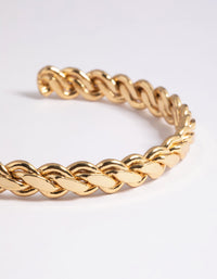 Gold Plated Woven Bracelet - link has visual effect only