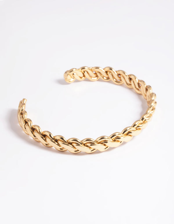 Gold Plated Woven Bracelet