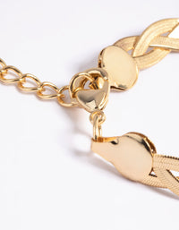 Gold Plated Brass Bracelet - link has visual effect only