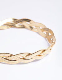 Gold Plated Brass Bracelet - link has visual effect only