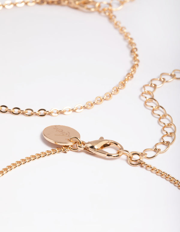 Gold Happy Flower Pack Bracelet