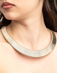 Gold Snake Chain Statement Necklace - link has visual effect only