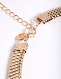 Gold Snake Chain Statement Necklace - link has visual effect only