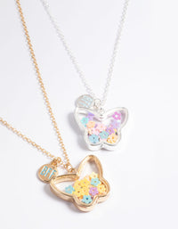 Mixed Butterfly BFF Shaker Necklace Pack - link has visual effect only