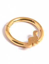 Gold Plated Surgical Steel Dino Clicker - link has visual effect only