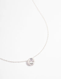 Cubic Zirconia Open Circle Necklace - link has visual effect only