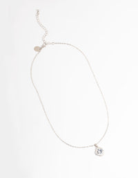 Cubic Zirconia Clover Necklace - link has visual effect only