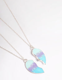 Kids Pastel Heart BFF Necklace Pack - link has visual effect only