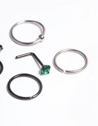 Titanium Green Coloured Stone Nose 6-Pack - link has visual effect only