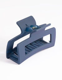 Navy Large Coated Box Claw Clip - link has visual effect only