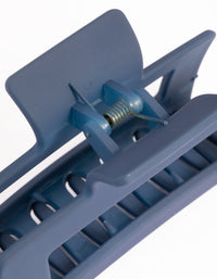 Navy Large Coated Box Claw Clip - link has visual effect only