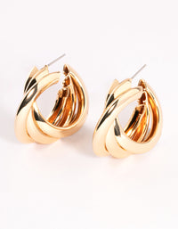 Gold Trio Hoop Earrings - link has visual effect only