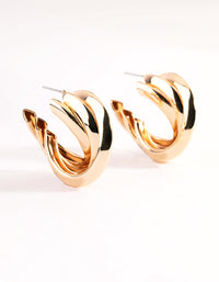 Gold Trio Hoop Earrings - link has visual effect only