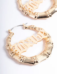 Gold Mini Babe Hoop Earrings - link has visual effect only