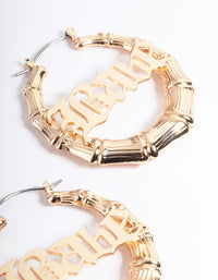 Gold Mini Babe Hoop Earrings - link has visual effect only