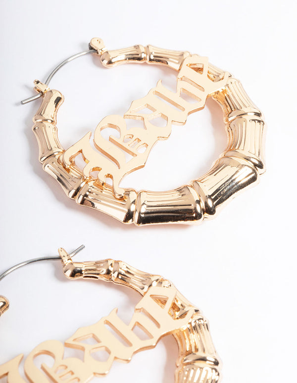Gold Mini Babe Hoop Earrings
