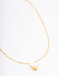 Gold Plated Detail Butterfly Necklace - link has visual effect only