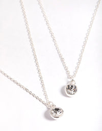 Silver Classic Diamante Necklace Pack - link has visual effect only