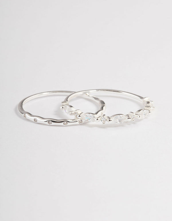 Sterling Silver Marquise Ring Pack