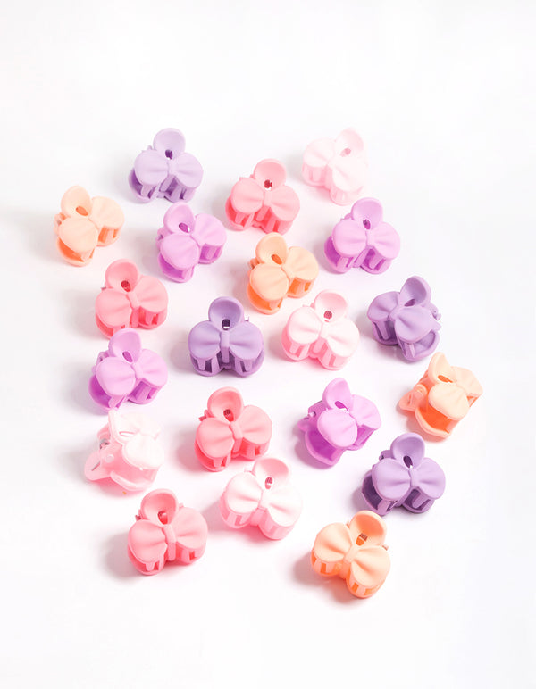 Plastic Mini Bows Claw Tub 20-Pack