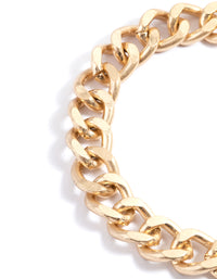 Worn Gold Chain Semi-Precious Stone Bracelet - link has visual effect only