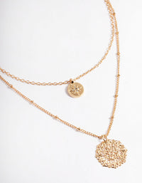Gold Filigree Double Row Necklace - link has visual effect only