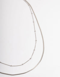 Stainless Steel Mixed Chain Layered Necklace - link has visual effect only