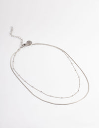 Stainless Steel Mixed Chain Layered Necklace - link has visual effect only