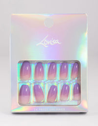 Lilac Sunset Press On Nails - link has visual effect only