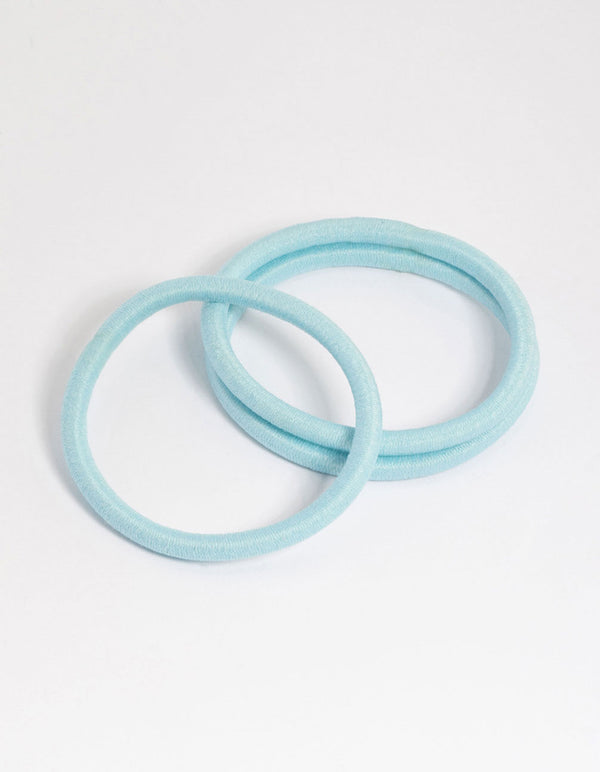 Blue Fabric Classic Hair Tie Pack