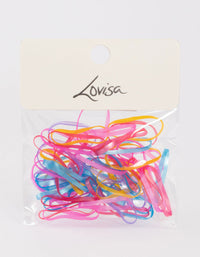 Bright Mini Hair Elastics 60-Pack - link has visual effect only
