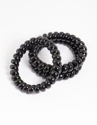 Black Plastic Large Hair Spiral Pack - link has visual effect only