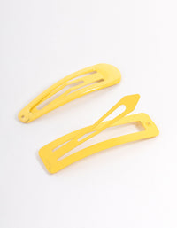Coated Yellow Mixed Bubble Snap Clip Pack - link has visual effect only