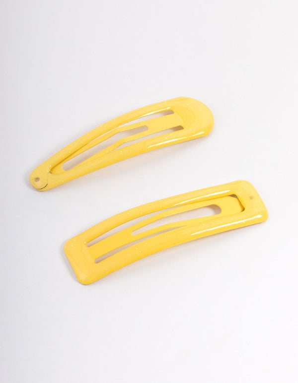 Coated Yellow Mixed Bubble Snap Clip Pack