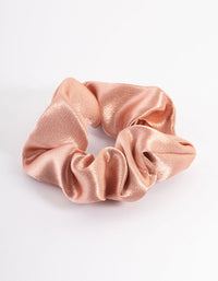 Blush Fabric Satin Scrunchie - link has visual effect only