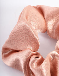 Blush Fabric Satin Scrunchie - link has visual effect only