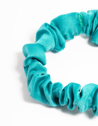 Teal Farbic Narrow Scrunchie - link has visual effect only
