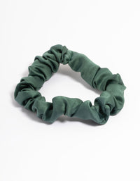 Green Fabric Narrow Scrunchie - link has visual effect only