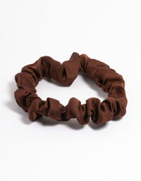 Brown Fabric Narrow Scrunchie - link has visual effect only