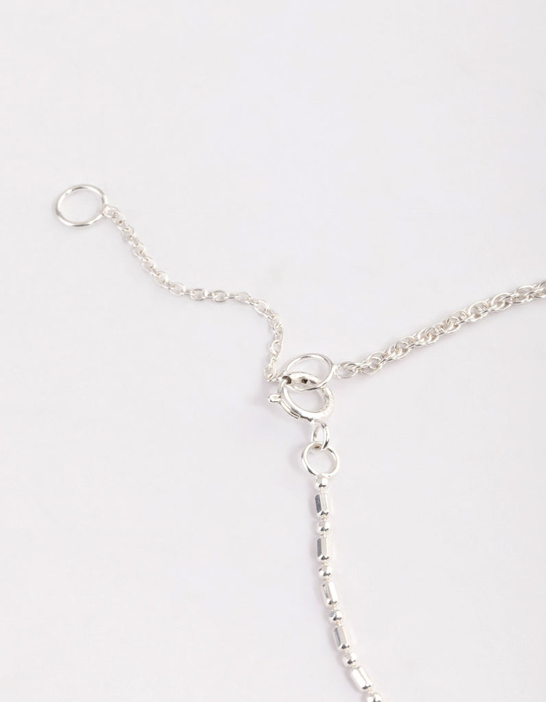 Sterling Silver Mix Link Bracelet Lovisa