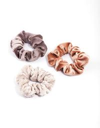 Fabric Large Soft Velvet Scrunchie Pack - link has visual effect only