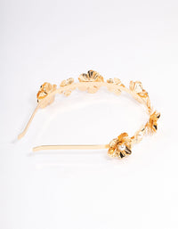 Gold Mixed Flower Pearl Headband - link has visual effect only