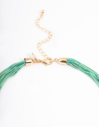 Gold Coated Snake Chain Multi-Row Necklace - link has visual effect only