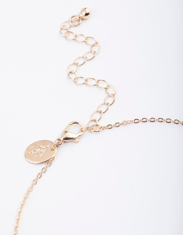 Gold Aventurine Disc Choker