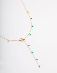 Gold Aventurine Lariat Necklace - link has visual effect only
