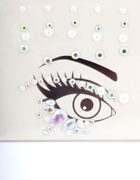 Acrylic Diamante Pearl Face Jewels - link has visual effect only