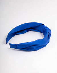 Blue Fabric Twist Knot Headband - link has visual effect only