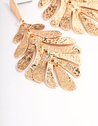 Gold Flowy Leaf Earrings - link has visual effect only