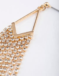 Gold Bling Tassel Dangle Earrings - link has visual effect only