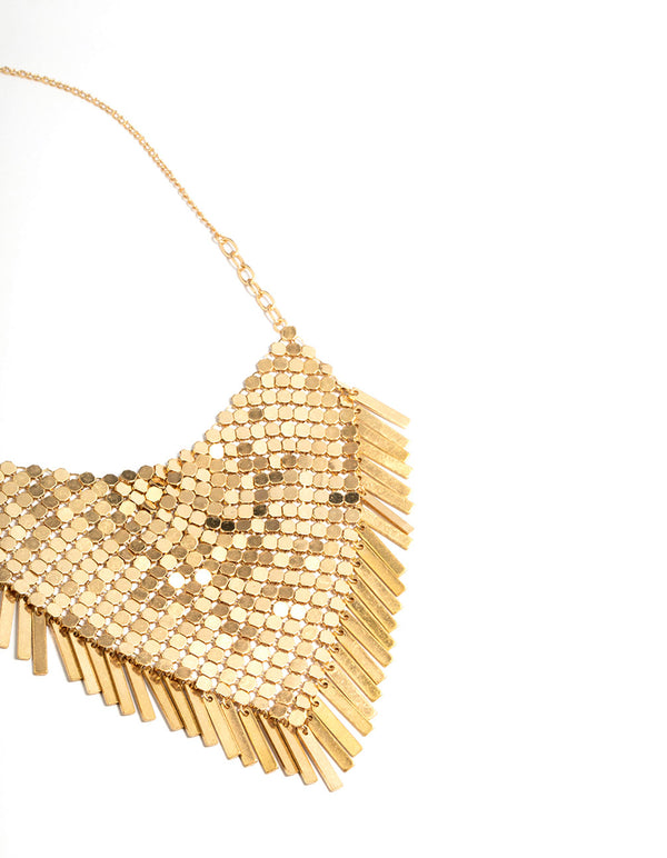 Gold Bling Handkerchief Necklace